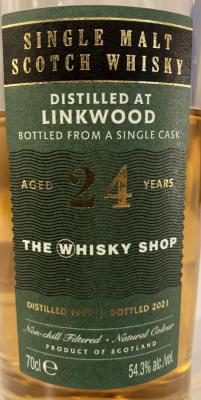 Linkwood 1997 GlMo A Rare Find Bourbon The Whisky Shop 54.3% 700ml
