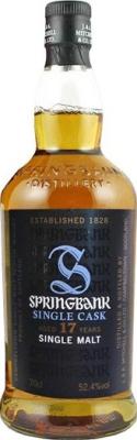 Springbank 17yo Single Cask Refill Bourbon Denmark 52.4% 700ml