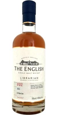 The English Whisky Members Club Release Batch #02 Librarian Members Club Release 50ltr 2nd Fill ex-Wine Cask #052 46% 700ml