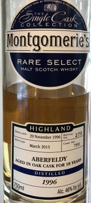 Aberfeldy 1996 Mg The Single Cask Collection Rare Select 7592 46% 750ml