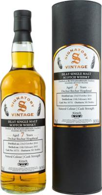 Bunnahabhain 2014 SV Staoisha Natural Colour Cask Strength Refill Sherry Butt Kirsch Import 61.2% 700ml