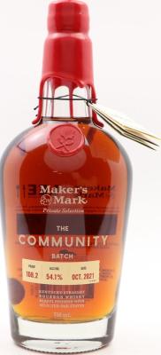 Maker's Mark Private Selection Exclusive Oak Stave Selection 18% P2 CU 17% 46 MN 15% SP The Lee Initiative 22% 750ml