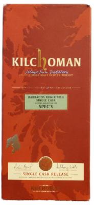 Kilchoman 2012 Barbados Rum 213/2012 Spec's 57.7% 750ml