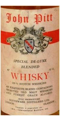 John Pitt Special De-Luxe Blended Whisky 43% 750ml