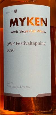 Myken Owf Festivaltapning 2020 Oslo Whiskyfestival 47% 500ml