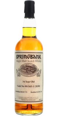 Springbank 1975 99/165-1 (2038) 40.5% 700ml