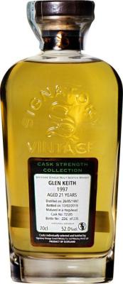 Glen Keith 1997 SV Cask Strength Collection 21yo #72585 52% 700ml