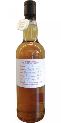 Hazelburn 1999 Duty Paid Sample For Trade Purposes Only Fresh Bourbon Barrel Rotation 16 75-016 49.7% 700ml