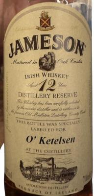 Jameson 12yo O'Ketelsen 40% 700ml