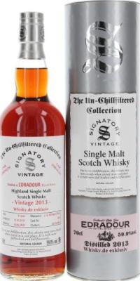 Edradour 2013 SV The Un-Chillfiltered Collection 1st Fill Sherry Butt Whisky.de exklusiv 59.9% 700ml