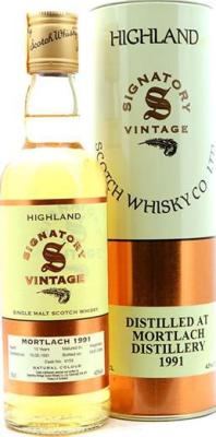 Mortlach 1991 SV Vintage Collection 4168 + 69 43% 350ml