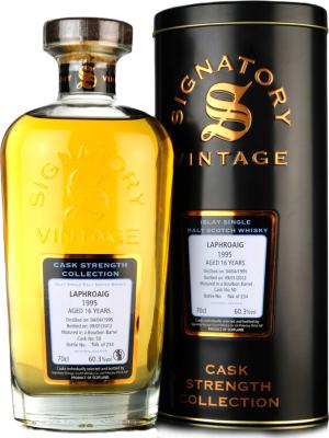 Laphroaig 1995 SV Cask Strength Collection 16yo Bourbon Barrel #50 60.3% 700ml