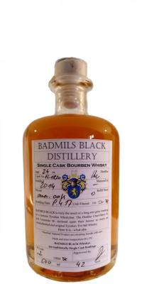 Badmils Black 2yo Single Cask Bourben Whisky American Oak 15 16 17 18 20 42% 500ml