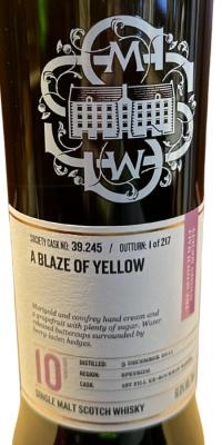 Linkwood 2011 SMWS 39.245 A blaze of yellow 1st Fill Ex-Bourbon Barrel 61% 700ml