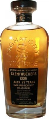 Glentauchers 1996 SV Cask Strength Collection Bourbon Barrel #1404 Acla da Fans 50.7% 700ml