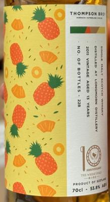 Longmorn 2011 PST The Whiskyfind 10th Anniversary 53.8% 700ml