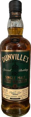 Dunville's 20yo Ech Single Cask Series #1639 The Palace Bar Dublin 55% 700ml