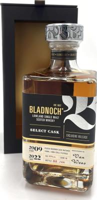 Bladnoch 2009 Peated Bourbon cask Van Wees 57% 700ml