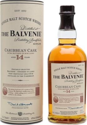 Balvenie 14yo Caribbean Cask 43% 700ml