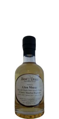 Glen Moray 1998 BD Bourbon Hogshead 57.4% 200ml