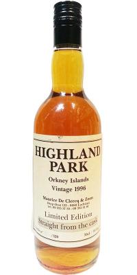 Highland Park 1996 UD Limited Edition Maurice De Clercq & Zoon Lochristi 59.4% 700ml