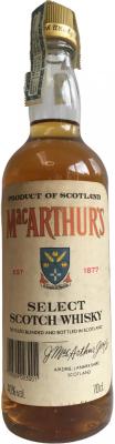 MacArthur's Select JMaA Scotch Whisky 40% 700ml
