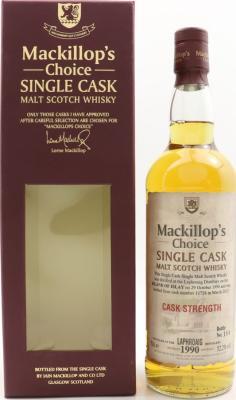 Laphroaig 1990 McC Single Cask Cask Strength #11728 52.2% 700ml