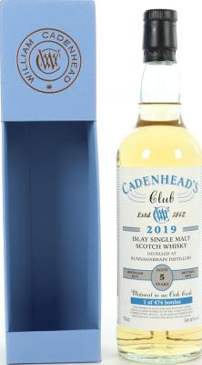 Bunnahabhain 2013 CA Cadenhead's Club 2x Bourbon Barrels 59.6% 700ml
