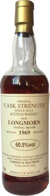 Longmorn 1969 GM Cask Strength 60.5% 750ml