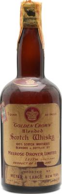 Golden Crown Blended Scotch Whisky Imported by Meyer & Lange 43% 750ml