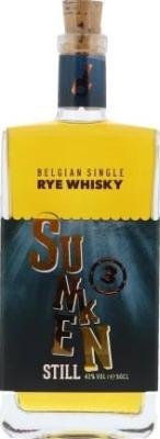 Sunken Still 3yo Belgian Single Rye Whisky Bourbon Casks 42% 500ml