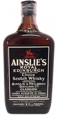 Ainslie's Royal Edinburgh Choice Scotch Whisky Galvani & C. Parma 43% 750ml