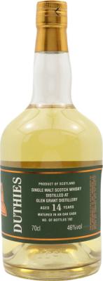 Glen Grant 14yo CA Duthies 46% 700ml