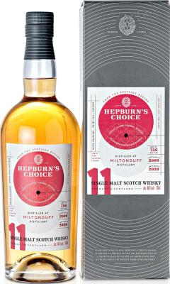 Miltonduff 2009 HL Hepburn's Choice Two Bourbon Barrels 46% 700ml