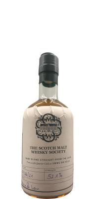 The Scotch Malt Whisky Society SMWS Blend Straight From The Cask Refill Quarter Cask SMWS DK Festival in Vejle 52.1% 350ml