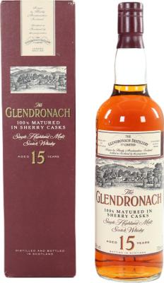 Glendronach 15yo Sherry Casks 40% 700ml