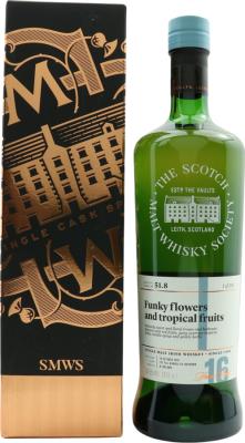 Bushmills 2001 SMWS 51.8 Funky flowers and tropical fruits 16yo 1st Fill Ex-Bourbon Barrel 54.5% 700ml