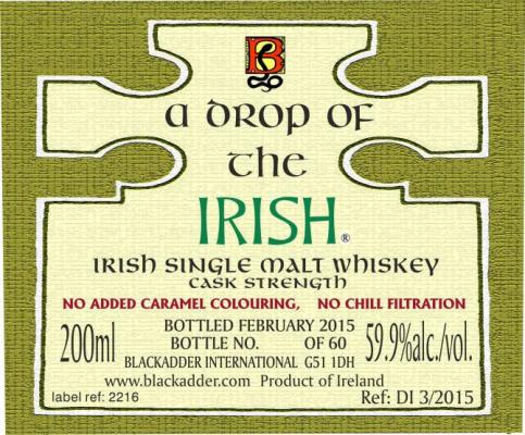 A Drop of the Irish Nas BA Cask Strength 59.9% 200ml