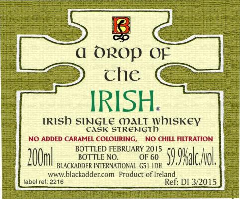 A Drop of the Irish Nas BA Cask Strength 59.9% 200ml