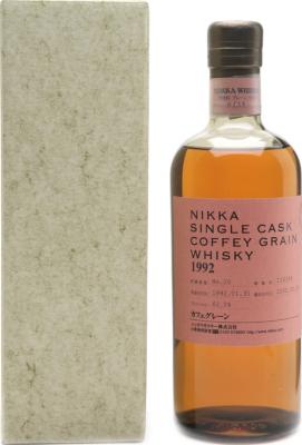 Nikka 1992 Single Cask Coffey Grain 13yo #116399 62% 700ml