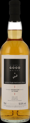 Deanston 2008 KI Simply Good Whisky Refill Bourbon Barrel 55.8% 700ml