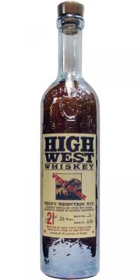 High West 21yo Rocky Mountain Rye Reused Cooperage 46% 700ml