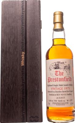 Ben Nevis 1975 SV The Prestonfield Bourbon Barrel #7440 62.6% 700ml