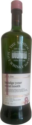 Glenfarclas 2011 SMWS 1.214 Indulgeyo ur sweet tooth 1st Fill Ex-Bourbon Barrel 58.6% 700ml