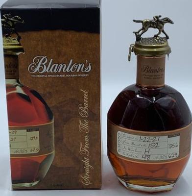 Blanton's Straight from the Barrel #4 Charred American White Oak Barrel 125 62.8% 700ml