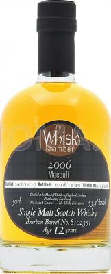 Macduff 2006 WCh Bourbon Barrel #8102351 53.1% 500ml