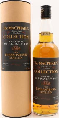 Bunnahabhain 1989 GM 40% 700ml