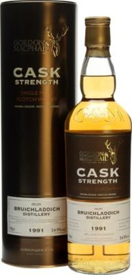 Bruichladdich 1991 GM Cask Strength Refill American Hogsheads 2778 + 2779 54.9% 700ml