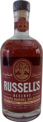 Russell's Reserve 2013 Private Barrel Selection 1st Fil American Oak K&L Wine Cellars 55% 750ml
