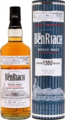 BenRiach 1980 Single Cask Bottling Batch 7 Virgin American Oak #2532 51.1% 700ml